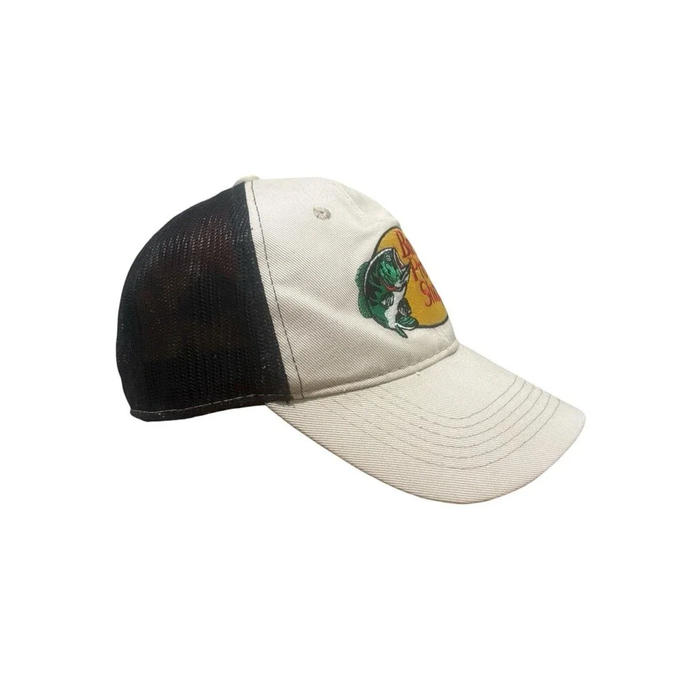 Bass Pro Shops Embroidered Logo Tan Mesh Trucker Hat